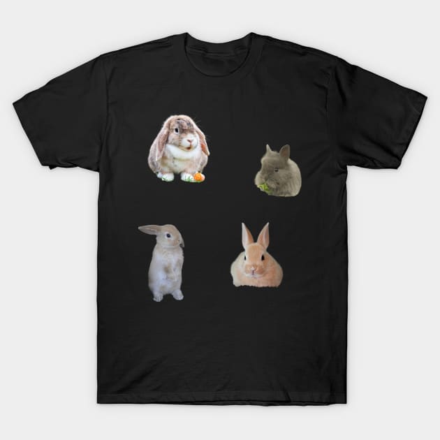 Rabbit Sticker pack 4 T-Shirt by Art by Eric William.s